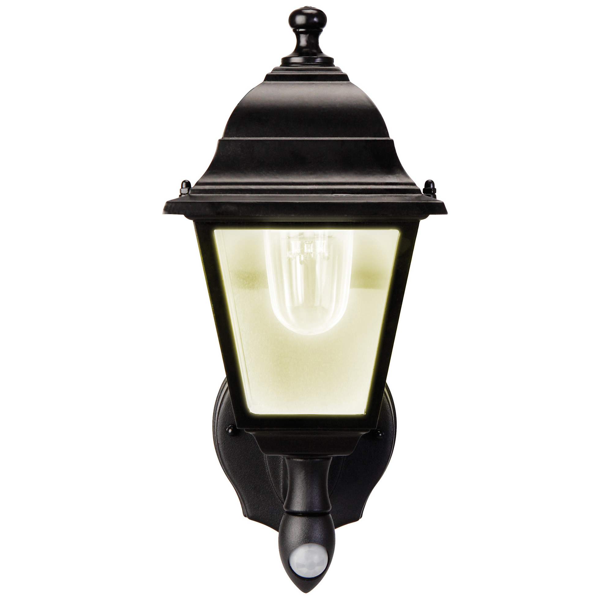 Maxsa Innovations Battery-Powered Motion-Activated LED Wall Sconce - Black, Weatherproof, Model# 43319